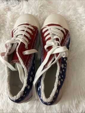 Women’s Sneakers - Red, White & Blue